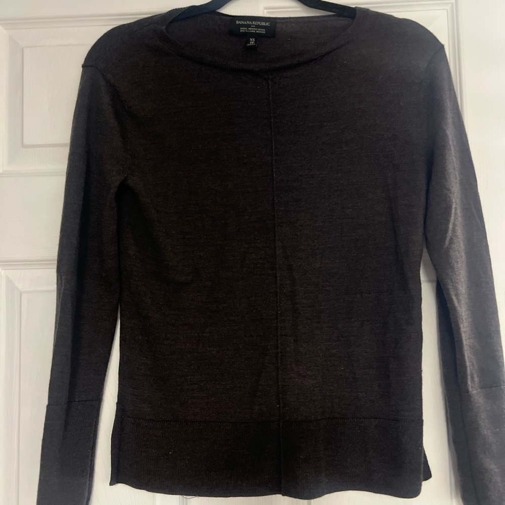 Banana Republic Chocolate Brown Merino Wool Sweater